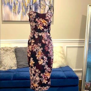 Boohoo Floral stretchy dress